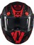 Ghostfighter Sv Boho C3 Kırmızı Motosiklet Çene Açılır Kask 3