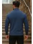 Erkek Yarım Boğazlı Premium Lacivert Triko Kazak 5