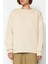 3 Iplik Şardonlu Bisiklet Yaka Sweatshirt Bej 3