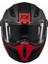 Ghostfighter Sv Maniac B5 Black Red Motosiklet Çene Açılır Kask 3