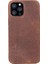 Apple iPhone 12 Pro Max Uyumlu Deri Arka Kapak Rock G2 Kahve 5