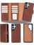 Samsung Galaxy S25 Ultra Uyumlu, Hakiki Deri, El Yapımı, Cüzdanlı Kılıf, Antik Kahve 1