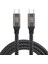 Siyah QG02 Type-C To Type-C Pd3.1 Data Kablosu 240W 480MBPS 0.5 Metre 3