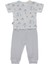Organik Süprem Double Patiksiz Mini Pijama Takımı 2li (Organıc Stars And Koalas) Gri 2