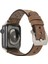 Apple Watch Uyumlu Deri Kordon Vigo 42-44-45MM G2 Kahve 2