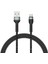 Siyah Shira Serisi Micro USB Kablo 1 Metre 1