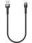 Siyah Shira Serisi Lightning USB Kablo 30 cm 3
