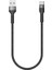 Siyah Shira Serisi Type-C USB Kablo 30 cm 3