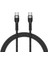 Siyah Shira Serisi Type-C To Type-C Pd Kablo 1 Metre 1