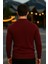 Erkek Basic Kışlık Yarım Boğazlı Uzun Bordo Kazak 6