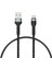 Siyah Shira Serisi Micro USB Kablo 30 cm 1