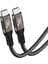 Siyah QG01 Type-C To Type-C Usb4 Pd Data Kablosu 240W 40GBPS 8K@60Hz 1 Metre 6