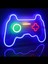 Mavi Neon Tabela Aydınlatma 50X30CM, Oyun Konsolu Teması, Şık ve Parlak Dekorasyon 3