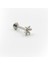 Gümüş Zirkon Işlemeli Çiçek Tragus Helix Piercing - Anti Alerjik, Kararma Yapmaz 1