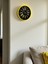 Zentime 36 cm Sarı Dekoratif Duvar Saati 3
