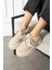 Monte Kadın Sneaker Premium Tasarım - Bej 3