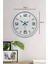 Zentime 40 cm Beyaz Klasik Duvar Saati 5
