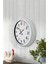 Zentime 40 cm Beyaz Klasik Duvar Saati 3