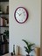 Zentime 36 cm Pembe Dekoratif Duvar Saati 4