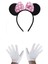 Fiyonklu Minnie Mouse Tacı ve Beyaz Eldiven Seti 1