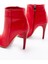 ZRİN-4802 Premium Kırmızı Yüksek Ince Topuklu Fermuarlı Kadın Bot 5