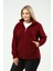 Unisex Kışlık Polar Hırka Bordo Fermuarlı Kışlık 7