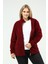 Unisex Kışlık Polar Hırka Bordo Fermuarlı Kışlık 4