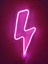 Şimşek Neon LED Dekoratif Aydınlatma Pembee 1