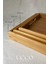 3’lü Bambu Tepsi Seti | Doğal Ahşap Servis Tepsisi | 40X28 -37X25 -33X22 cm | Şık ve Sağlıklı Sunum 5