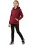 Kız Çocuk Bordo Kapüşonlu Cepli 3 İplik Sweatshirt BGL-ST04998 6