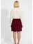 Kadın Düz Dokuma Süet Mini Etek Bağcıklı Cep Detaylı Fonksiyonel Dayanıklı Kaliteli Modern 5