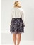 Kadın Fırfırlı Mini Etek Düşük Bel Çiçek Desenli Şifon Kumaş Fonksiyonel Dayanıklı Estetik 5