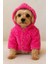 Pembe Kürklü Mont Kedi Köpek Kıyafeti 1