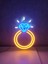 Mavi Yüzük Tektaş Neon LED Tabela ile Şıklığa Işık Katın 2