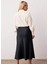 Kadın Midi Boy Saten Dokuma Etek Düz Desen Geniş Kalıp Fonksiyonel Dayanıklı Kaliteli Spor 5