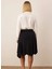 Kadın Asimetrik Midi Örme Etek %96 Polyester %4 Elastan Fonksiyonel Dayanıklı Kaliteli Şık 5