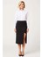 Kadın Kalem Yırtmaçlı Midi Etek Düz Örme Kumaş Elastan Içerikli Fonksiyonel Dayanıklı Spor 4