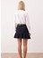 Kadın %100 Pamuk Mini Pileli Denim Etek Fonksiyonel Dayanıklı Kaliteli Konforlu Estetik Şık 5