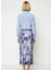 Kadın Maxi Pilise Etek Normal Bel Soyut Desenli %100 Polyester Fonksiyonel Dayanıklı Rahat 5