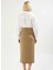 Kadın Midi Sarong Kalıp Dokuma Etek Yandan Büzgülü Yırtmaçlı Fonksiyonel Dayanıklı Estetik 5