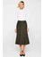 Kadın Yüksek Bel Midi A Kesim Örme Süet Etek Fonksiyonel Dayanıklı Kaliteli Konforlu Rahat 4