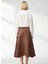 Kadın A Line Midi Süet Örme Etek Normal Bel Fonksiyonel Dayanıklı Kaliteli Konforlu Modern 5