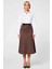 Kadın Yüksek Bel Midi A Kesim Örme Süet Etek Fonksiyonel Dayanıklı Kaliteli Konforlu Rahat 4