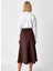 Kadın Yüksek Bel Midi A Kesim Örme Süet Etek Fonksiyonel Dayanıklı Kaliteli Konforlu Rahat 5