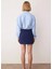 Kadın Interlok Örme Mini Etek Şort Normal Bel Düğme Detaylı Fonksiyonel Dayanıklı Kaliteli 5