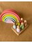Waldorf 6 Parçalı Gökkuşağı, 6 Lı Peg Bebek Tabla Seti Pastel Renk Eşleştirme 1