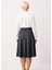 Kadın Midi Kloş Etek Çizgili Dokuma Poliviskon Kalıp Fonksiyonel Dayanıklı Kaliteli Modern 5