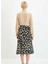 Kadın Hayvan Desenli Midi Etek A Kesim %100 Viskon Dokuma Fonksiyonel Dayanıklı Kaliteli Şık 5
