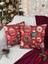 2li Kırlent Kılıfı Seti 43X43 cm Fermuarlı Çift Taraflı Dijital Baskı Yılbaşı Yeni Yıl Noel Konsepti New Year Christmas Fifty Home 1