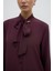 Yakası Fular Detaylı Gömlek Bordo K2613523_008 7